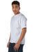 Champion T105 Mens Heritage Short Sleeve Crewneck T-Shirt White Model 3q