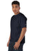 Champion T105 Mens Heritage Short Sleeve Crewneck T-Shirt Navy Blue Model 3q