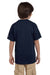 Champion T435 Youth Short Sleeve Crewneck T-Shirt Navy Blue Model Side