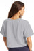 Champion T453W Womens Heritage Cropped Short Sleeve Crewneck T-Shirt Oxford Grey Model Back