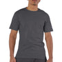 Champion Mens Short Sleeve Crewneck T-Shirt - Heather Charcoal Grey