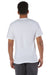 Champion T425 Mens Short Sleeve Crewneck T-Shirt White Model Back