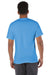 Champion T425 Mens Short Sleeve Crewneck T-Shirt Light Blue Model Back