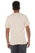 Champion T425 Mens Short Sleeve Crewneck T-Shirt Sand Model Back