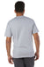 Champion T425 Mens Short Sleeve Crewneck T-Shirt Light Steel Grey Model Back