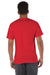 Champion T425 Mens Short Sleeve Crewneck T-Shirt Red Model Back