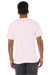 Champion T425 Mens Short Sleeve Crewneck T-Shirt Body Blush Pink Model Back