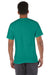 Champion T425 Mens Short Sleeve Crewneck T-Shirt Emerald Green Model Back