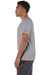 Champion T425 Mens Short Sleeve Crewneck T-Shirt Stone Grey Model Side