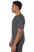 Champion T425 Mens Short Sleeve Crewneck T-Shirt Heather Charcoal Grey Model Side