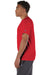 Champion T425 Mens Short Sleeve Crewneck T-Shirt Red Model Side