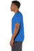Champion T425 Mens Short Sleeve Crewneck T-Shirt Royal Blue Model Side