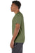 Champion T425 Mens Short Sleeve Crewneck T-Shirt Fresh Olive Green Model Side