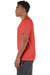 Champion T425 Mens Short Sleeve Crewneck T-Shirt Red River Clay Model Side