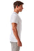 TriDri TD011 Mens Paneled Tech Moisture Wicking Short Sleeve Crewneck T-Shirt White Model Side
