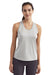 TriDri TD042 Womens Venus Knot Back Moisture Wicking Tank Top Silver Grey Melange Model Front