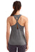 TriDri TD042 Womens Venus Knot Back Moisture Wicking Tank Top Black Melange Model Back