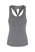 TriDri TD042 Womens Venus Knot Back Moisture Wicking Tank Top Black Melange Flat Front
