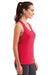 TriDri TD042 Womens Venus Knot Back Moisture Wicking Tank Top Hot Pink Model Side