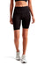 TriDri TD046 Womens Performance Legging Shorts w/ Pockets Black Model Front