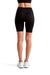 TriDri TD046 Womens Performance Legging Shorts w/ Pockets Black Model Back