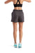 TriDri TD062 Womens Maria Jogger Shorts w/ Pockets Charcoal Grey Model Back