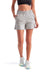 TriDri TD062 Womens Maria Jogger Shorts w/ Pockets Heather Grey Model Front
