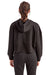 TriDri TD077 Womens Alice 1/4 Zip Hooded Sweatshirt Hoodie w/ Pouch Pocket Black Model Back
