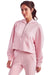 TriDri TD077 Womens Alice 1/4 Zip Hooded Sweatshirt Hoodie w/ Pouch Pocket Light Pink Model 3q