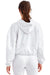 TriDri TD085 Womens Maria Cropped Hooded Sweatshirt Hoodie White Model Back