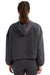 TriDri TD085 Womens Maria Cropped Hooded Sweatshirt Hoodie Charcoal Grey Model Back