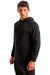 TriDri TD448 Mens Moisture Wicking Hooded Sweatshirt Hoodie w/ Pouch Pocket Black Model 3q