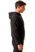 TriDri TD448 Mens Moisture Wicking Hooded Sweatshirt Hoodie w/ Pouch Pocket Black Model Side