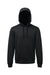 TriDri TD448 Mens Moisture Wicking Hooded Sweatshirt Hoodie w/ Pouch Pocket Black Flat Front