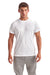 TriDri TD501 Mens Moisture Wicking Short Sleeve Crewneck T-Shirt White Model Front