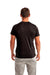 TriDri TD501 Mens Moisture Wicking Short Sleeve Crewneck T-Shirt Black Model Back
