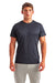 TriDri TD501 Mens Moisture Wicking Short Sleeve Crewneck T-Shirt French Navy Blue Model Front