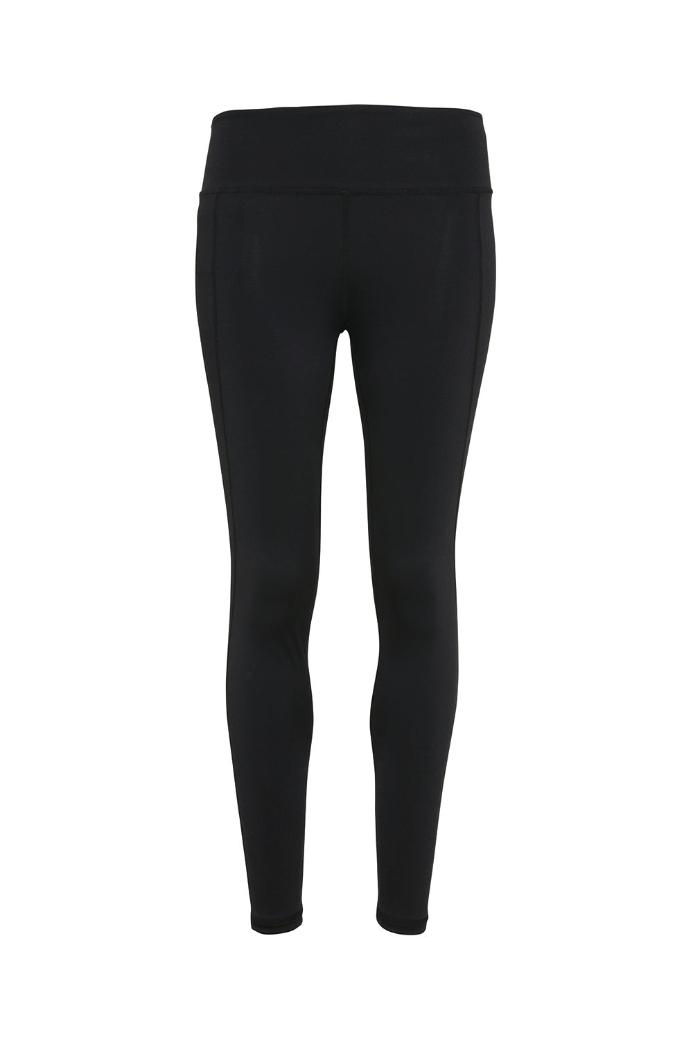 TriDri TD531 Womens Performance Leggings w/ Pockets Black Flat Front