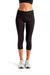 TriDri TD533 Womens Performance 3/4 Length Leggings w/ Pockets Black Model Front