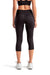 TriDri TD533 Womens Performance 3/4 Length Leggings w/ Pockets Black Model Back
