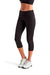 TriDri TD533 Womens Performance 3/4 Length Leggings w/ Pockets Black Model 3q