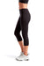 TriDri TD533 Womens Performance 3/4 Length Leggings w/ Pockets Black Model Side