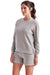 TriDri TD600 Womens Billie Side Zip Crewneck Sweatshirt Heather Grey Model 3q