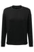 TriDri TD600 Womens Billie Side Zip Crewneck Sweatshirt Black Flat Front