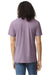 American Apparel TR401 Mens Track Short Sleeve Crewneck T-Shirt Storm Purple Model Back