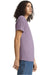 American Apparel TR401 Mens Track Short Sleeve Crewneck T-Shirt Storm Purple Model Side