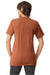 American Apparel TR401 Mens Track Short Sleeve Crewneck T-Shirt Rust Model Back