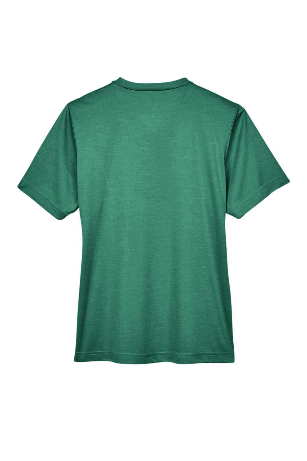 Team 365 TT11HW Womens Sonic Performance Heather Moisture Wicking Short Sleeve V-Neck T-Shirt Heather Forest Green Flat Back