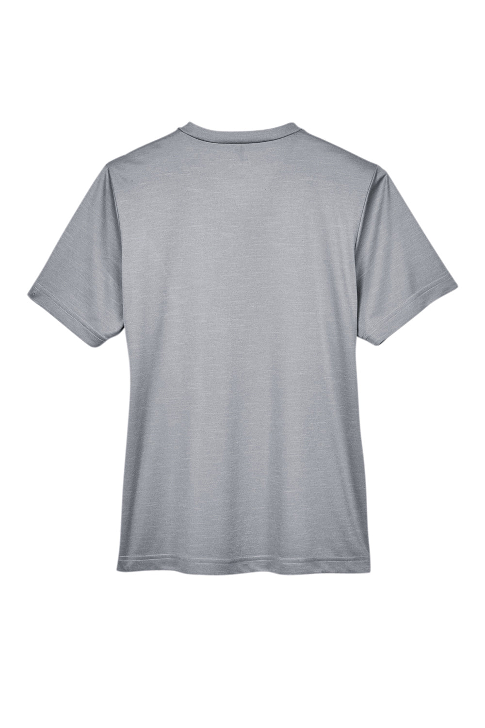 Team 365 TT11HW Womens Sonic Performance Heather Moisture Wicking Short Sleeve V-Neck T-Shirt Heather Grey Flat Back