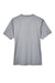 Team 365 TT11HW Womens Sonic Performance Heather Moisture Wicking Short Sleeve V-Neck T-Shirt Heather Grey Flat Back